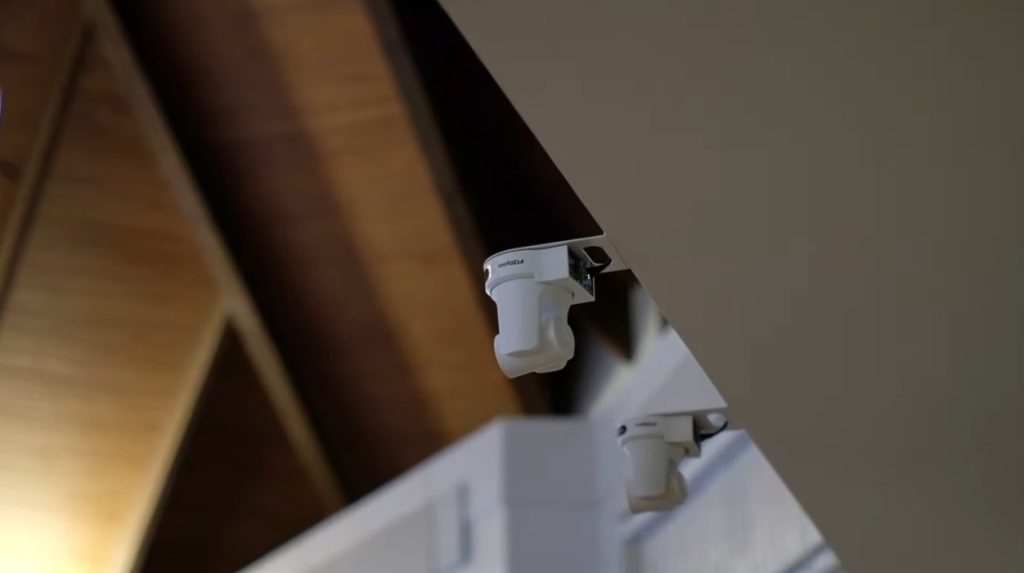 Camera with remote control installed in church